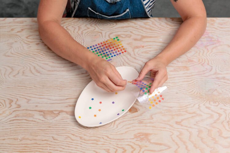 Using Stickers to Create Ceramic Designs Mother Earth News